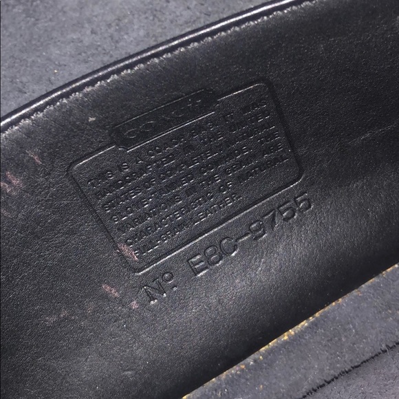 SOLD - Vintage Coach leather crossbody bag - black - Picture 7 of 9